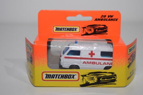 A94 1:64 3 ZOLL MATCHBOX LESNEY 20 VW VOLKSWAGEN AMBULANCE MIB SELTEN! - Bild 14 von 14