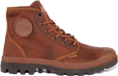 Palladium Pampa Hi Wax Baskets Unisex À Lacets Rugged En Rouille Taille EU 36-46 - Photo 2/4