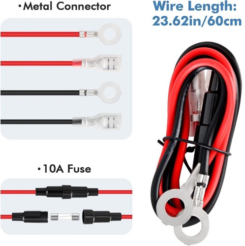 4x 12V Samochodowa zapalniczka Puszka Gniazdo Wbudowane gniazdo Adapter Kabel DE - Zdjęcie 9 z 12