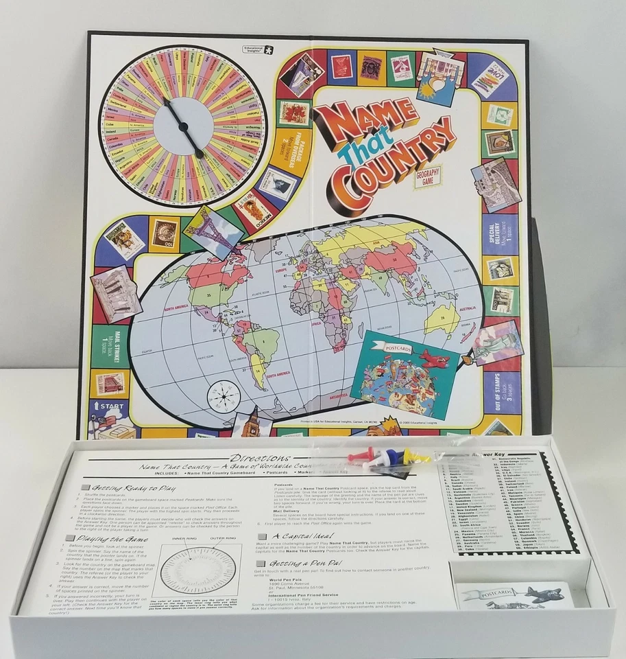 Name That Country Board Game Educational Insights EI-3168 Geography - Image 3 of 3
