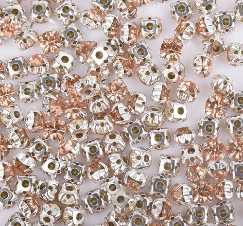 5mm-8mm crystal Sew On glass cup Rhinestone Montees silver base Beads Craft Gem - Picture 11 of 20