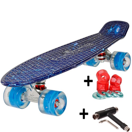 Mini-Board FunTomia LED Rollen Skateboard Cruiser board ABEC-9 + T-Tool + Gummi - Bild 51 von 64