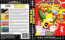 Krusty s Super Fun House MegaDrive Inlay Only Artwork