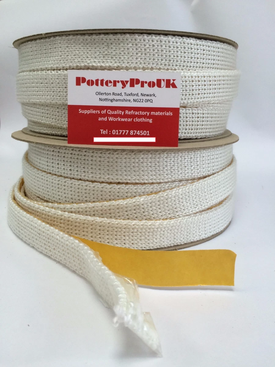 FLAT SELF ADHESIVE WOODBURNER STOVE ROPE GLASS SEAL FIRE GASKET tape 25MM X  3MM | eBay