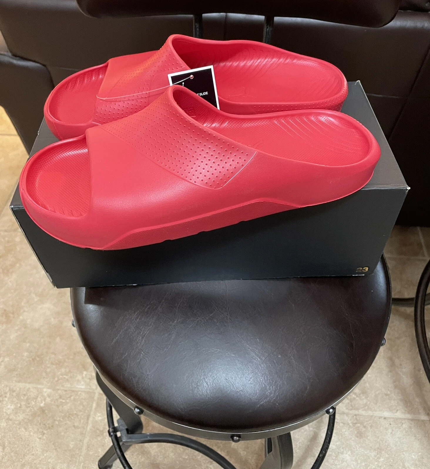 NEW Jordan Post Slide University Red DX5575-600 Men's Sz 11