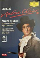 GIORDANO: ANDREA CHENIER Region 0 DVD Booklet Placido Domingo Gabriela Benackova