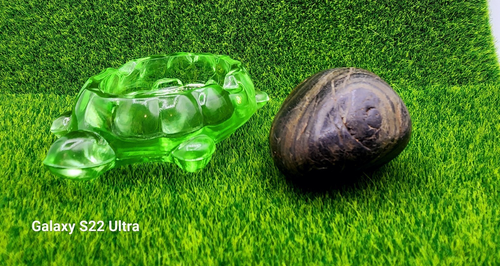 Turtle Ashtray Key Lime Glass Glows Westmoreland Moulds By Wilkerson For Rosso - Picture 3 of 20