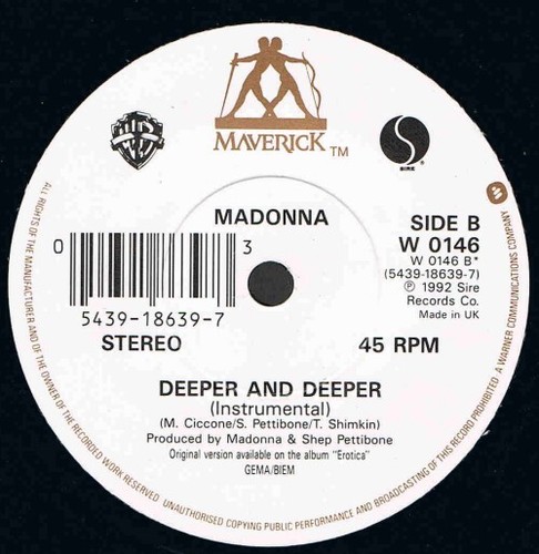 Madonna - tiefer und tiefer (7", Pap) - Bild 4 von 4