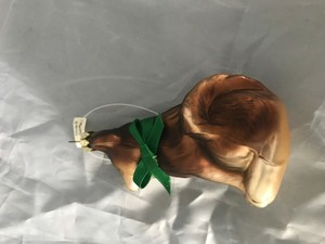 Setter in The Woods Glass Ball Christmas Ornament Dogs Pup Hand blown in Russia