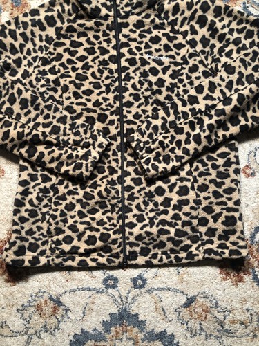 Columbia Jacket Womens XL Leopard Print Fleece Full Zip Long Sleeve - Picture 5 of 12