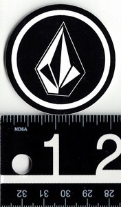 VOLCOM STONE STICKER Volcom 2.75 in Round Skate Surf Snowboard Decal