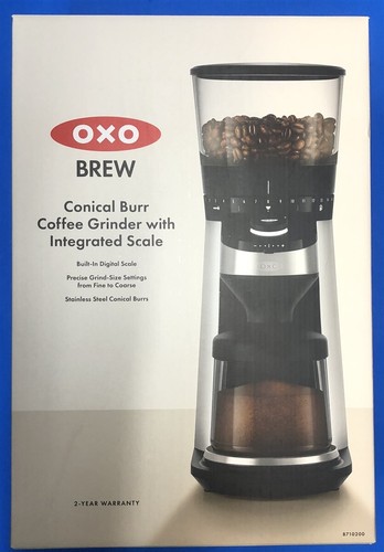 OXO Brew Conical Burr Coffee Grinder With Integrated Scale Black Model # 8710200 - Picture 1 of 10