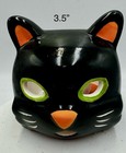 Ceramic Black Cat Tea Light Candle Holder Halloween Fall Season Decoration