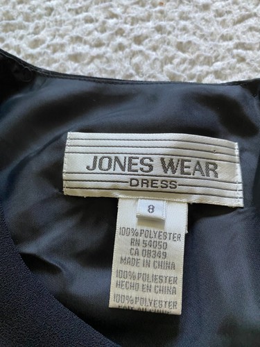 Vestido midi forrado hombre Jones Wear manga corta línea A hombreras talla 8 - Imagen 8 de 15