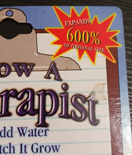 Gag Gift Grow a Therapist Toy Just Add Water. He Will Never Judge You! New in Pk - Picture 10 of 11