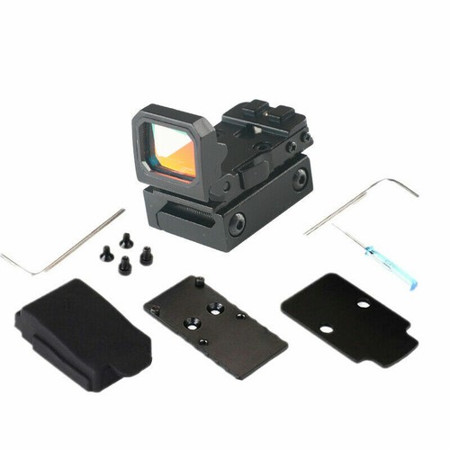 Folding Flip Up Red Dot Sight Holographic Reflex Sight RMR For Glock MOS Pistol - Picture 12 of 12