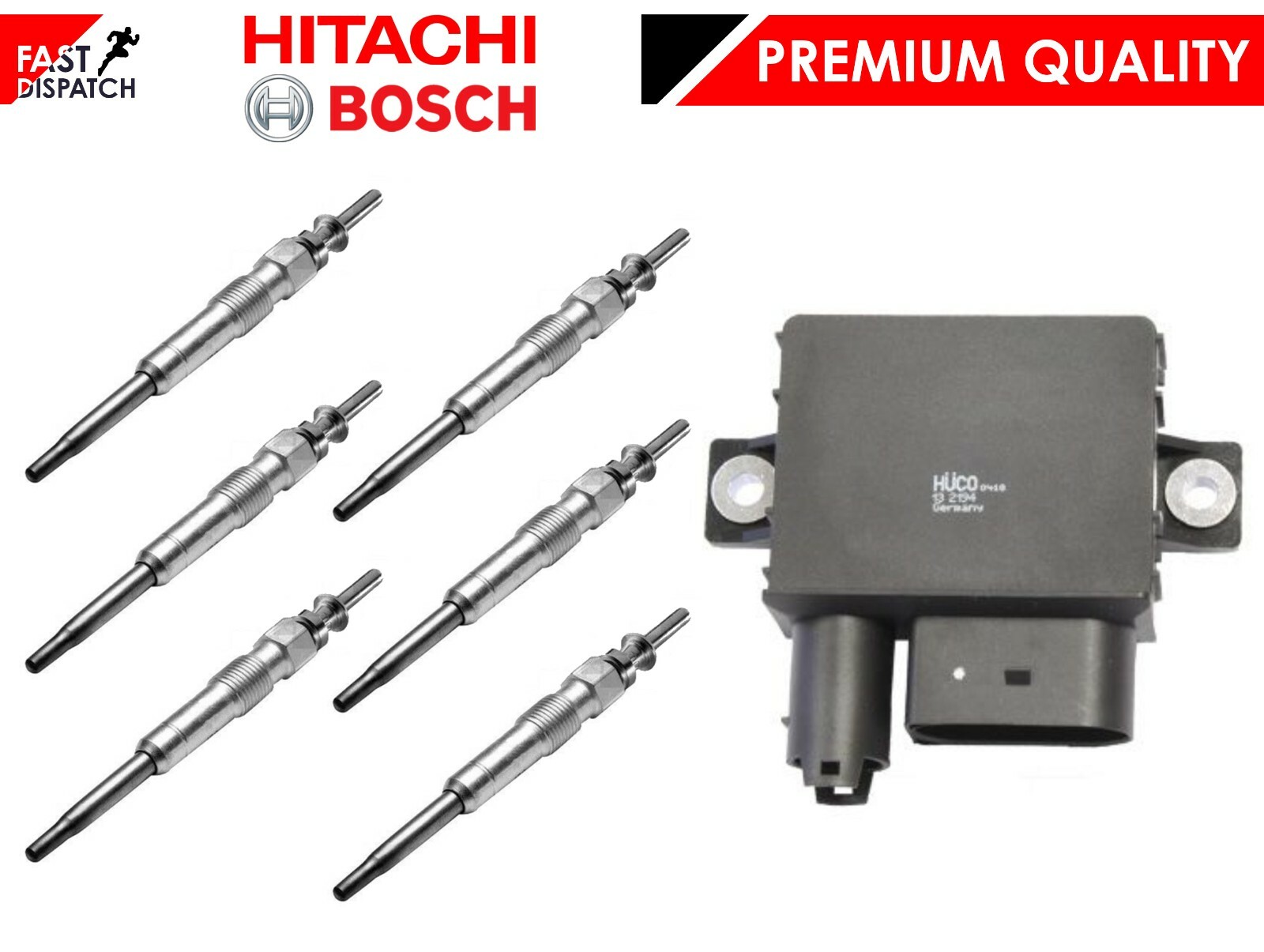 GENUINE HITACHI GLOW PLUG RELAY BOSCH GLOW PLUG BMW E71 E90 F07 F10 6 genuine-hitachi-glow-plug-relay-bosch-glow-plug-bmw-e71-e90-f07-f10-6