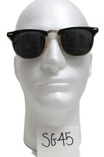 Men's Foster Grant Sunglasses Black  Gold Toned Vintage