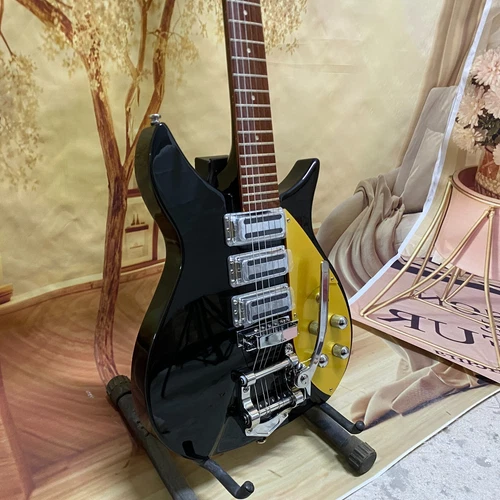 Super Discount US YELLOW pickguard 325 Jazz Electric Guitar chrome hardware