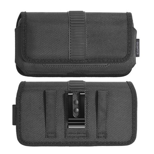 For LG STYLO G5 Horizontal Leather Wallet Belt Clip Holder Case Black Cover - Picture 5 of 7