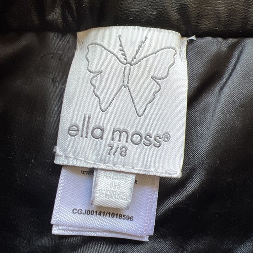 EUC Ella Moss Girls Black Ivory Metallic Poly Blend Jacket Top Shorts Set 7/8 - Picture 15 of 21