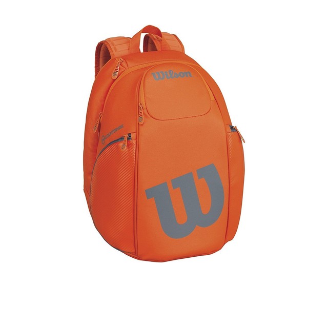 Wilson Burn Backpack Tennis Racquet Racket Bag Orange Grey Wrz849796 Wilson Burn Backpack Orange Grey Tennis Racquet Racket Bag Authorized Dealer