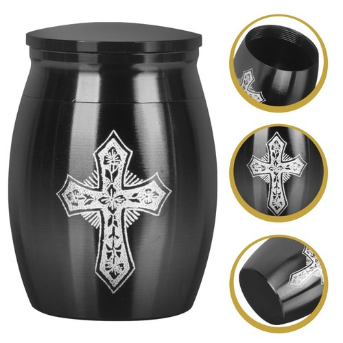 Urn Can Ornaments Man Funeral Urns for Ashes Dad Stainless Steel Human - Picture 2 of 16