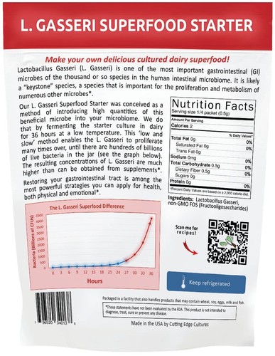 L. Gasseri Superfood Starter Kultur probiotisch angebaute Milchprodukte niedrig und langsam - Bild 5 von 10