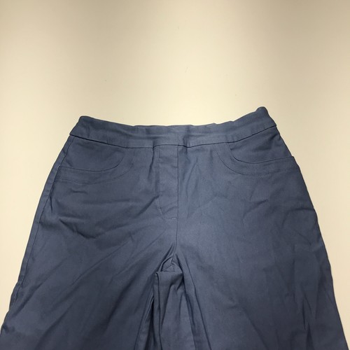 Tribal Shorts Womens Size 2 Blue Pull On Bermuda Mid Rise Elastic Waist Pockets - Picture 3 of 13