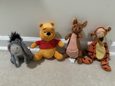 Disney Store Winnie The Pooh Plush Set 6  To 7  Tigger Kanga Eeyore Lot of 4