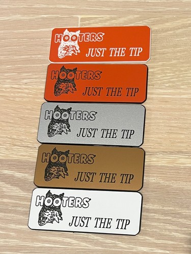 HOOTERS WingHouse Uniform Tank Top Shorts Pantyhose Socks Name Tag Pouch PICK - Picture 87 of 158