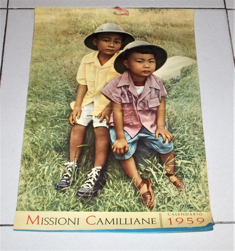 Calendario MISSIONI CAMILLIANE 1959 Camilliani San Camillo - Picture 1 of 2