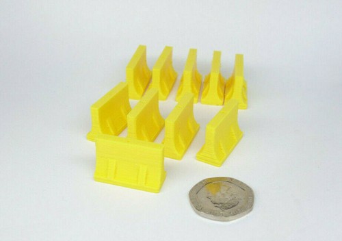 Yellow construction / Road / pedestrian Barriers - 1:50 scale - pack of 10 Beena - Picture 3 of 4