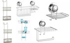 Super Suction Bathroom Wall Storage Basket Tissue Towel Soap Holder NO DRILLING