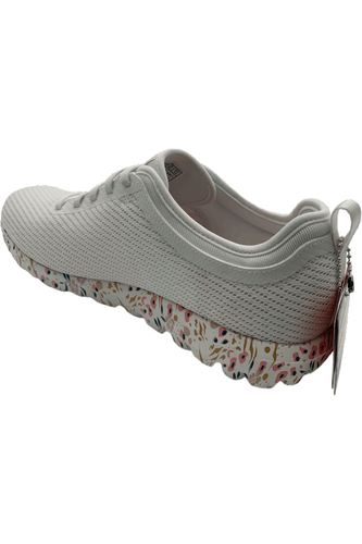Skechers GOwalk Vegan Washable Bungee Sneakers Fiji Paradise White - Picture 2 of 3