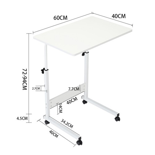 Home Study Height Adjustable Table Notebook Computer Laptop PC Trolley Desk - Picture 18 of 61
