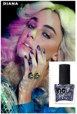 NCLA Nail Polish DIANA Nail Lacquer FULL SIZE blue glitter AUTHENTIC ☆ New Boxed