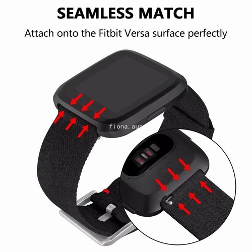 For Fitbit Versa / 2 Woven Canvas Fabric Replacement Wristband Watch Wrist Band - Picture 34 of 46