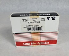 Lot of 2 NEW LSDA Rim Cylinders 1 1/8" Finish US26D w/ Keys R200KSCC26D 