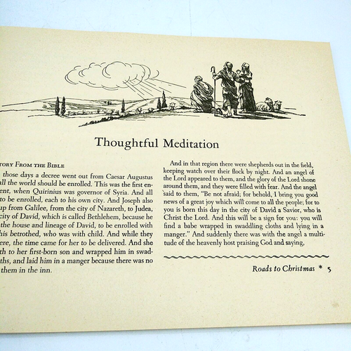 Vintage 1951 Roads to Christmas book by Elizabeth C Allstrom Illus Dorothy Morse - Picture 9 of 9