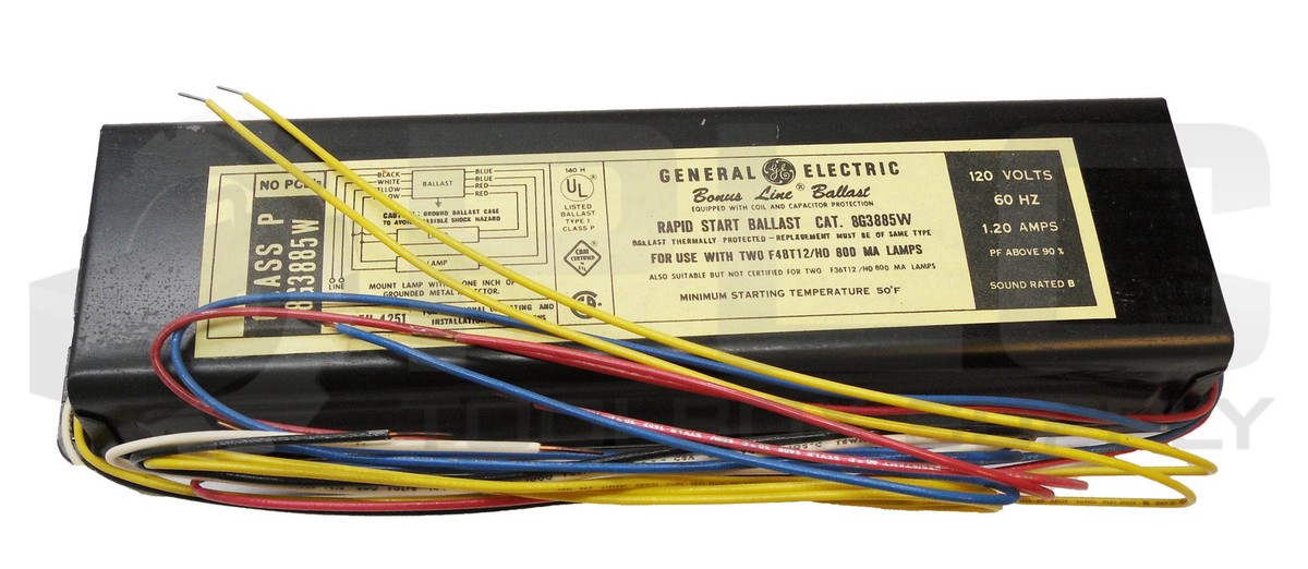Rapid start outlet ballast 120v 60hz