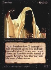 MTG magic cards 1x Banshee The Dark Light Play, English