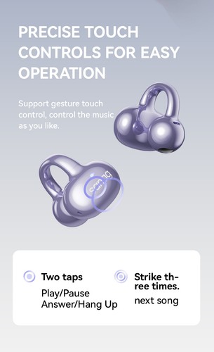 Sanag S6S Bluetooth 5.3 Earphone Wireless Ear Clip Noise Cancelling Earbuds - Picture 16 of 23