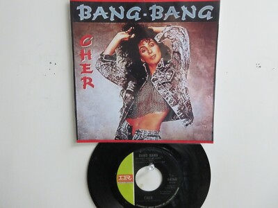   ' CHER '  HIT 45 + PICTURE [BANG BANG (My Baby Shot Me Down]  1966 !    