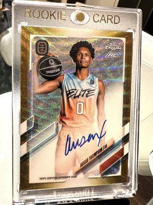 Gold Ref /50 RC Auto Ausar Thompson NBA 150757 | eBay