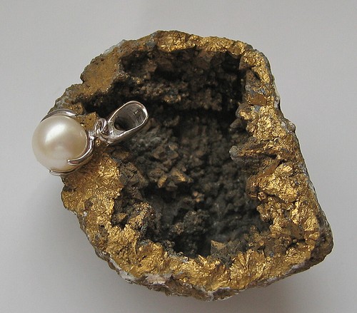 Designer Perlen Anhänger ♦️ aus 14kt 585 Gold mit Perle pendant with pearl  6803 - Bild 11 von 12