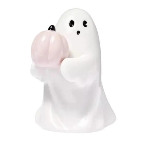 Statua fantasma Halloween simpatica spettrale Halloween fantasma zucca statuina decorazione - Foto 7 di 16