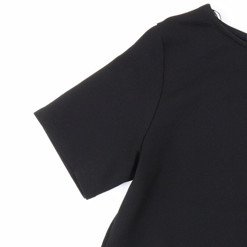 Blue Inc Womens Black Polyester Blend Blouse Size 8 - Picture 6 of 12