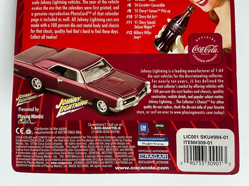 Johnny Lightning_COCA COLA CALENDAR GIRLS Military Willys Jeep w PhotoCard _MOC - Picture 6 of 7