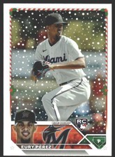 Eury Pérez #H85 2023 Topps Holiday Miami MarlinsRC Rookie